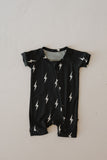 Shortie Bamboo Zip | Midnight Lightning Bolt