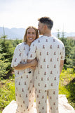 Women's Boxy Tee Lounge Set | Santa Teddy