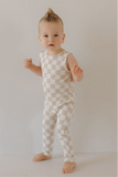 Harem Bamboo Romper | Checkerboard