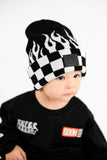 Checker Flame Beanie