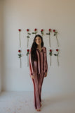 Women's Bamboo Button Up Lounge Set | Sweetheart Stripes