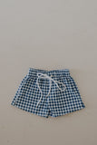 Child Board Short | Blue Gingham