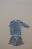 Child Board Short | Blue Gingham