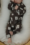 Bamboo Zip Pajamas | With Love from AZ