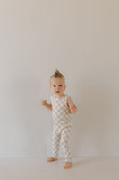Harem Bamboo Romper | Checkerboard