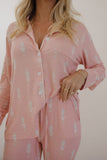 Women's Bamboo Button Up Lounge Set | Nutcracker