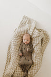 Bamboo Knotted Gown | Brown & Black Lightning Bolt