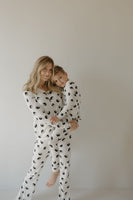 Women's Bamboo Pajama | Black & White Yin Yang