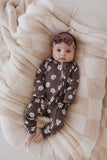 Bamboo Zip Pajamas | Midnight Meadow