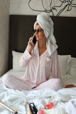 Long Sleeve Women's Bamboo Pajama | Pink Sugar