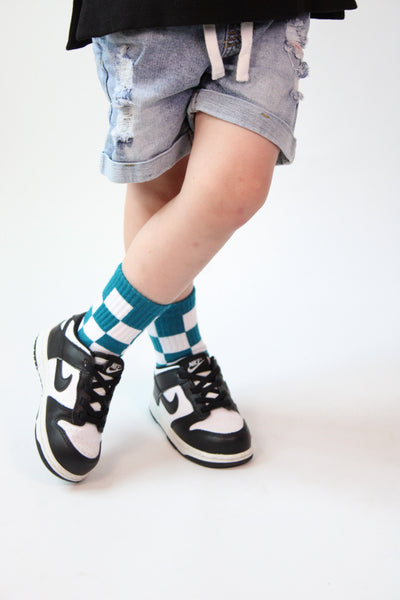 Teal Check