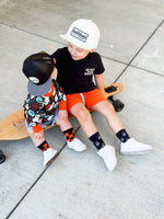 Orange and Black Check