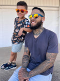 Mirrored translucent wayfarers