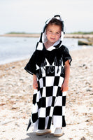 Checker Flame Hooded Towel