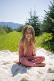 Bamboo Two Piece Pajamas | Peppermint Stripe Ribbed