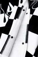 Checker Flame Hooded Towel