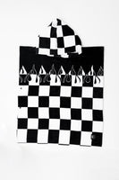 Checker Flame Hooded Towel