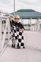 Checker Flame Hooded Towel