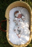 Bamboo Zip Pajamas | Santa Teddy