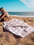 Tan Check Sun Snuggler Towels