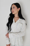 Women's Bamboo Button Up Lounge Set | Dainty Vines