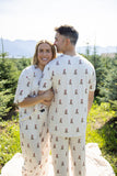 Men's Short Sleeve Pajamas | Santa Teddy