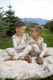 Bamboo Two Piece Pajamas | Santa Teddy