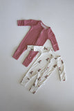 Bamboo Zip Pajamas | Santa Teddy