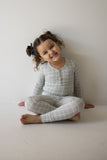 Bamboo Two Piece Pajamas | Foggy Grid