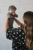 Bamboo Head Wrap | Black Gingham