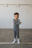Bamboo Two Piece Pajamas | Black Gingham