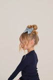 Bamboo Two Piece Pajamas | Blueberry Ribbed