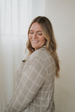 Women's Bamboo Button Up Lounge Set | Linen Grid
