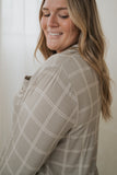 Women's Bamboo Button Up Lounge Set | Linen Grid