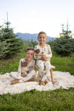 Bamboo Two Piece Pajamas | Santa Teddy