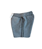 Grey Acid Wash Sweat Shorts