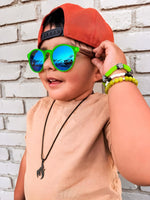 Flame necklace on box chain