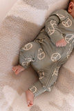 Bamboo Zip Pajamas | Peace