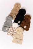 ff Knit Pom Top Beanie | Black