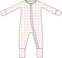Bamboo Zip Pajamas | Pink Sugar