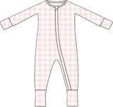 Bamboo Zip Pajamas | Pink Sugar