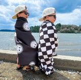 Black Check Sun Snuggler Towels