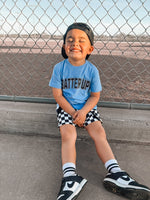 Batter Up | Carolina Blue Front/ Back Graphic T-shirt