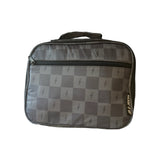 Black + Gray Check Bolt Lunch Box