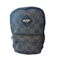 Black + Gray Check Bolt Mid-Size Backpack