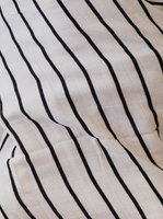 Muslin Crib Sheet | Grey & Black Stripe