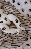 Muslin Quilt | Black & White Yin Yang / Stripe