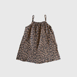 Child Muslin Sleeveless Dress | Leopard