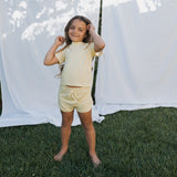 Girl's Bamboo Short Set | Citron