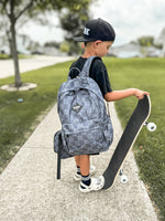 Black + Gray Check Bolt Full Size Backpack